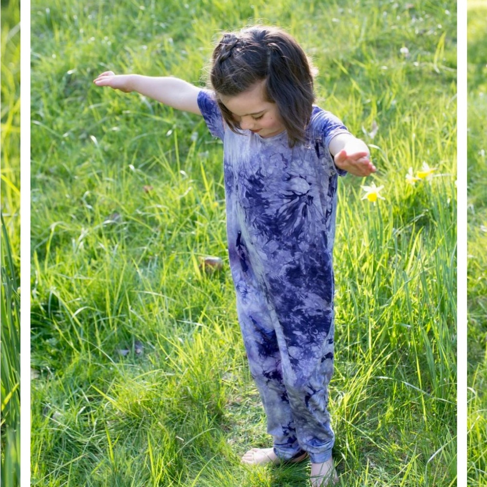 Girls super soft Bamboo romper / jumpsuit